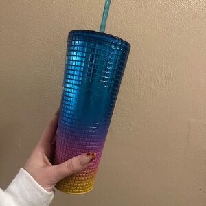 Starbucks Blue and Yellow Gradient Tumbler